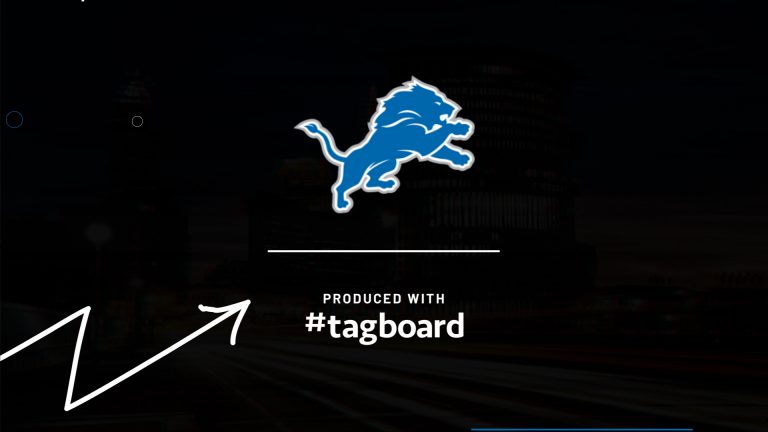 Detroit Lions NFL Draft Case Study Produced with Tagboard