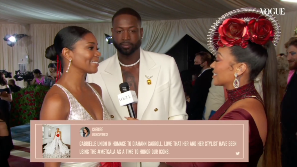 Vogue used Tagboard Interactive during their livestream production of the Met Gala red carpet