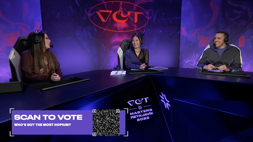 Riot Games brings QR codes onto their live stream to drive voting on their Twitter Polls