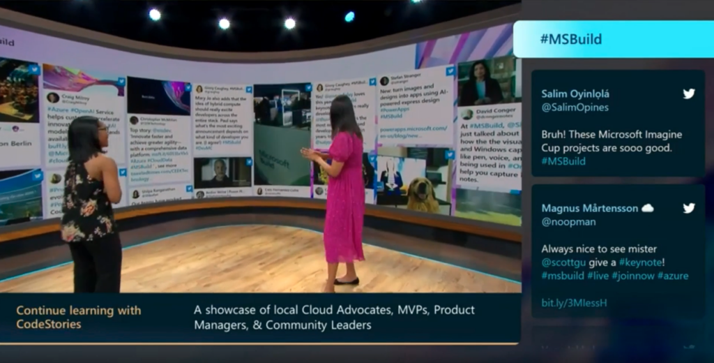 Microsoft Build brings the community conversation front and center during their live stream