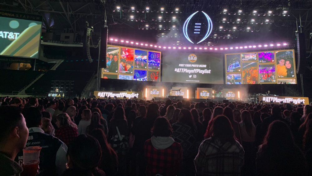 college football playoff at&t concert series powered by tagboard