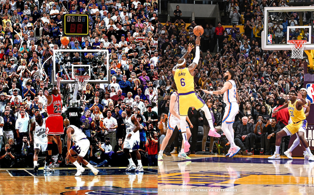 NBA Jordan/ James Side by side