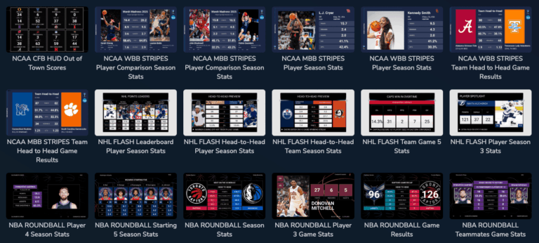 Sportradar Templates