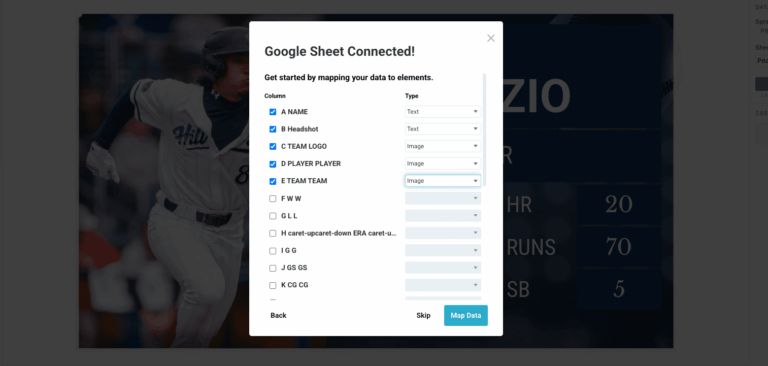 Google Sheets Connector in Tagboard Creator