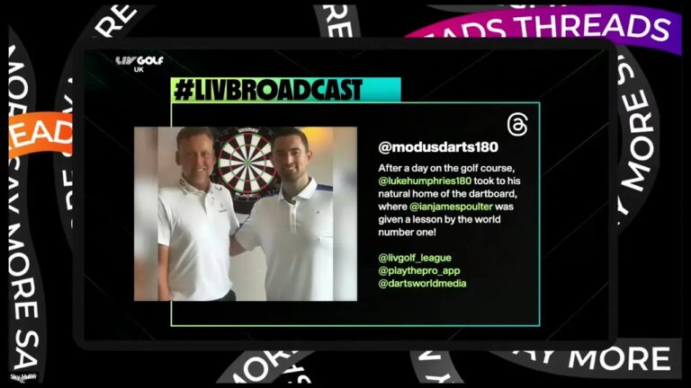 Threads post on LIV Golf broadcast