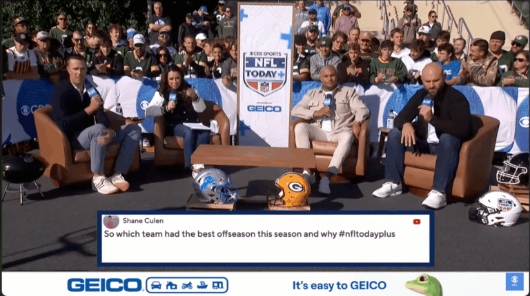 YouTube Live Chat on CBS Sports broadcast