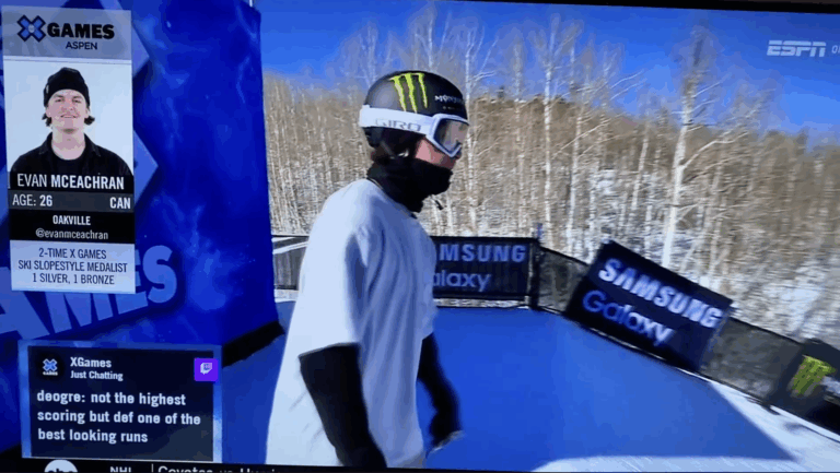 Twitch chat featured on X Games broadcast