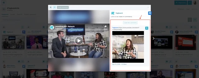 Track facebook content in Tagboard
