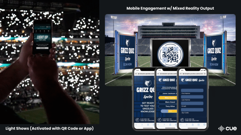 CUE Light Show and Mixed Reality