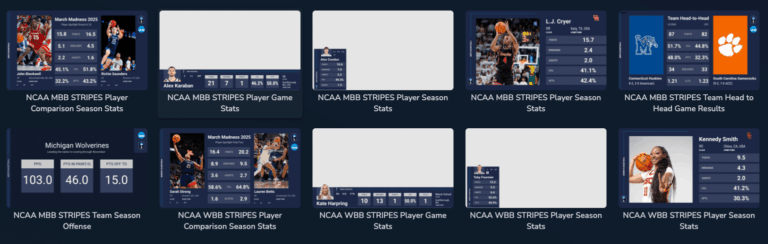 NCAA Basketball templates